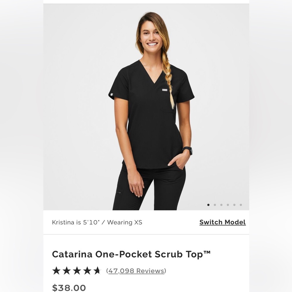 Figs single pocket Women’s Scrub Top
